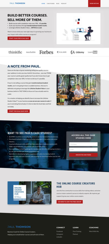 paul thomson online course coach