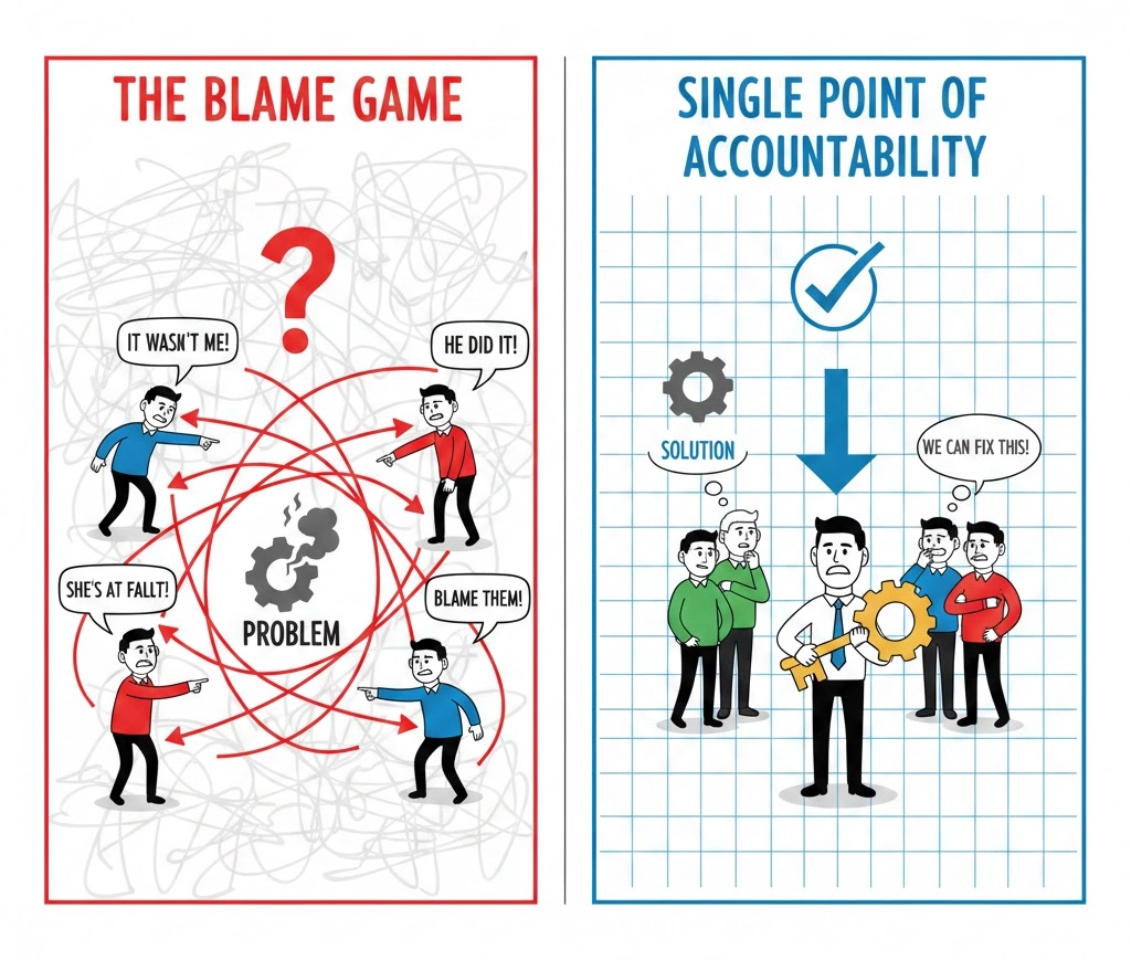 benefit of a single point of conteact for website development